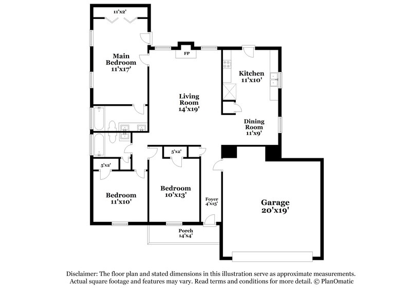 1,845/Mo, 232 Lake Forest Dr La Vergne, TN 37086 Floor Plan View