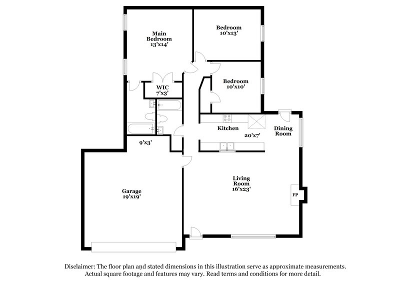 1,975/Mo, 321 Lake Forest Dr La Vergne, TN 37086 Floor Plan View