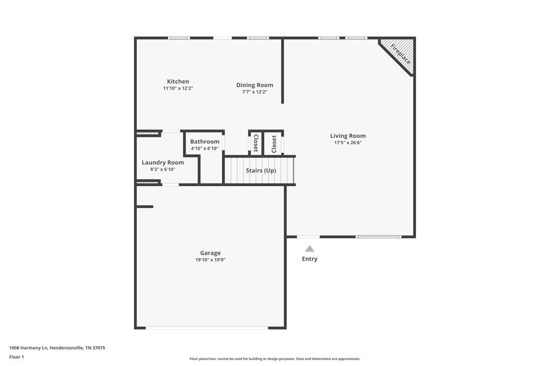 2,290/Mo, 1008 Harmony Ln Hendersonville, TN 37075 Floor Plan View