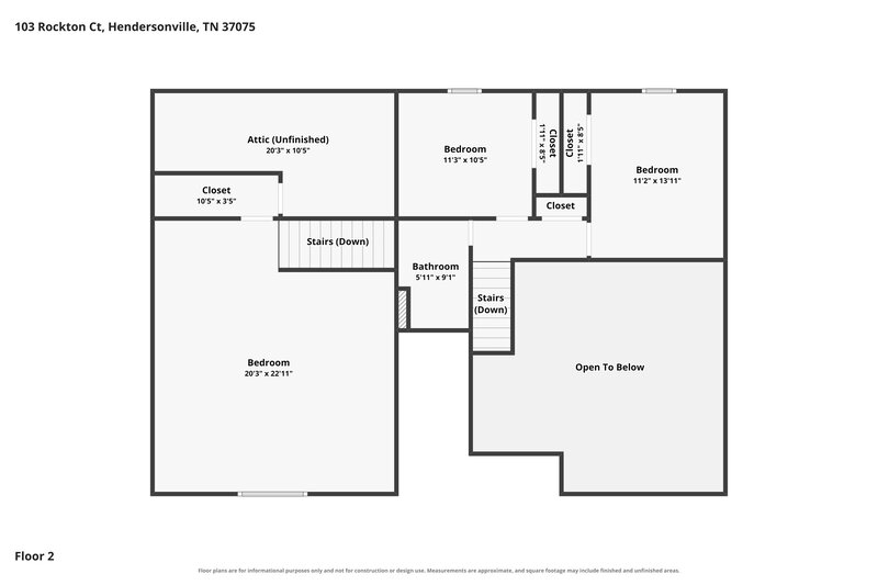 2,685/Mo, 103 Rockton Ct Hendersonville, TN 37075 Floor Plan View 2