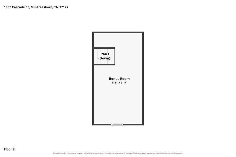 2,370/Mo, 1802 Cascade Ct Murfreesboro, TN 37127 Floor Plan View