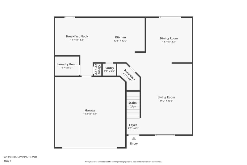 2,450/Mo, 221 Quiet Ln La Vergne, TN 37086 Floor Plan View