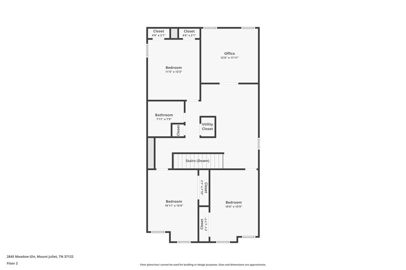 2,125/Mo, 2845 Meadow Gln Mt Juliet, TN 37122 Floor Plan View 2