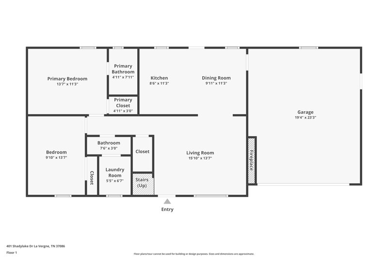 2,980/Mo, 401 Shadylake Dr La Vergne, TN 37086 Floor Plan View
