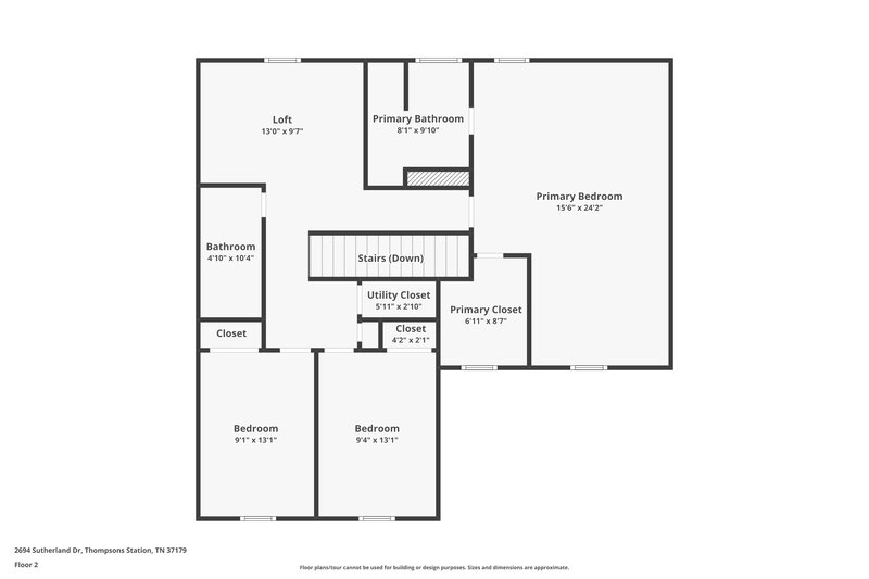 2,305/Mo, 2694 Sutherland Dr Thompsons Station, TN 37179 Floor Plan View 2