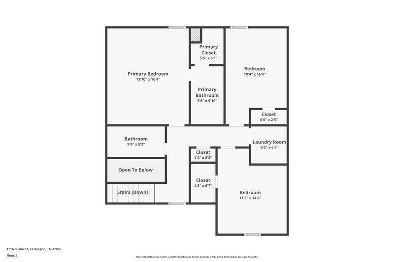 1,925/Mo, 1216 Elisha Ct La Vergne, TN 37086 Floor Plan View 2