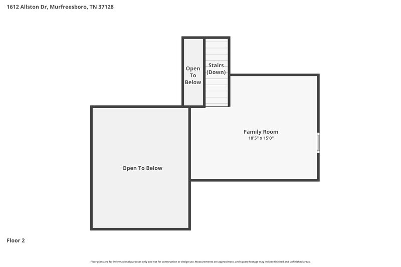 2,270/Mo, 1612 Allston Dr Murfreesboro, TN 37128 Floor Plan View 2