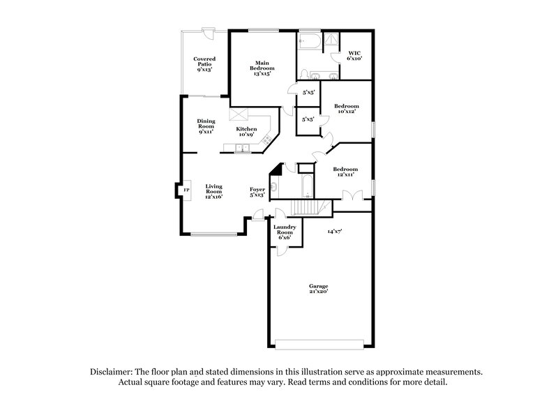 2,325/Mo, 7014 Westfork Dr Smyrna, TN 37167 Floor Plan View