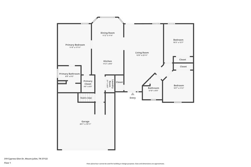 2,285/Mo, 319 Cypress Glen Dr Mt Juliet, TN 37122 Floor Plan View