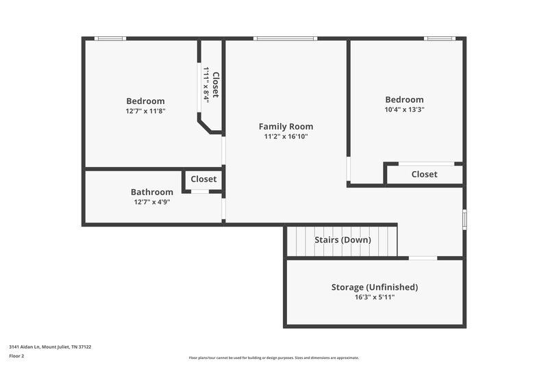 2,100/Mo, 3141 Aidan Ln Mt Juliet, TN 37122 Floor Plan View 2