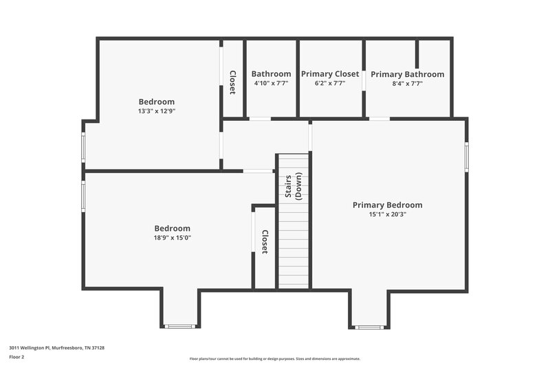 1,910/Mo, 3011 Wellington Pl Murfreesboro, TN 37128 Floor Plan View 2