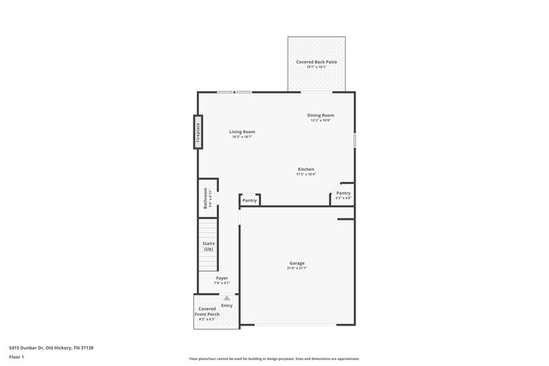 3,200/Mo, 5415 Dunbar Dr Old Hickory, TN 37138 Floor Plan View