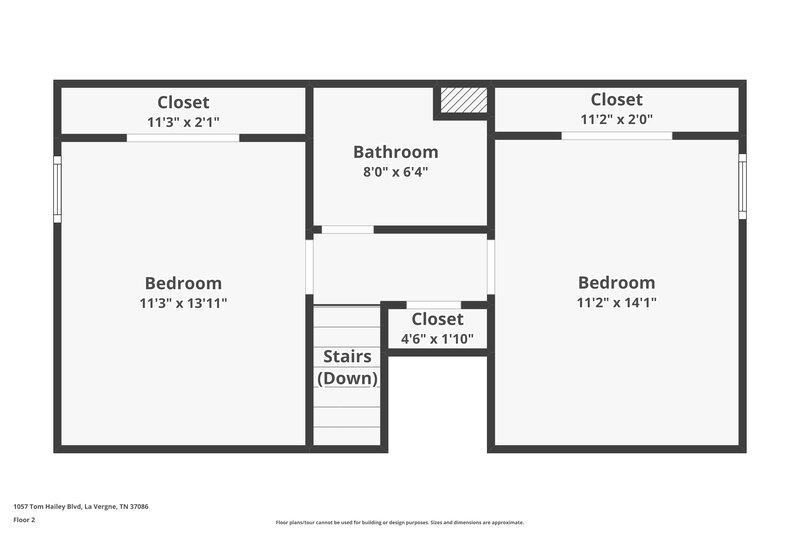 1,860/Mo, 1057 Tom Hailey Blvd La Vergne, TN 37086 Floor Plan View 2
