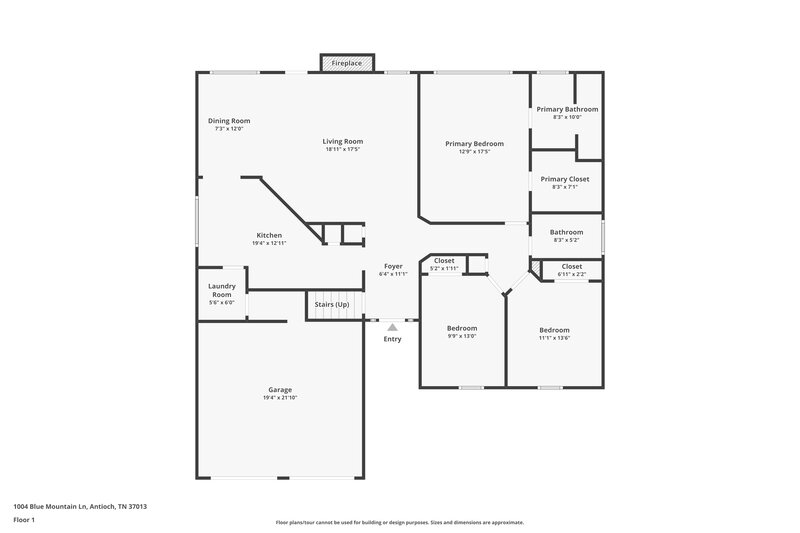 2,310/Mo, 1004 Blue Mountain Ln Antioch, TN 37013 Floor Plan View
