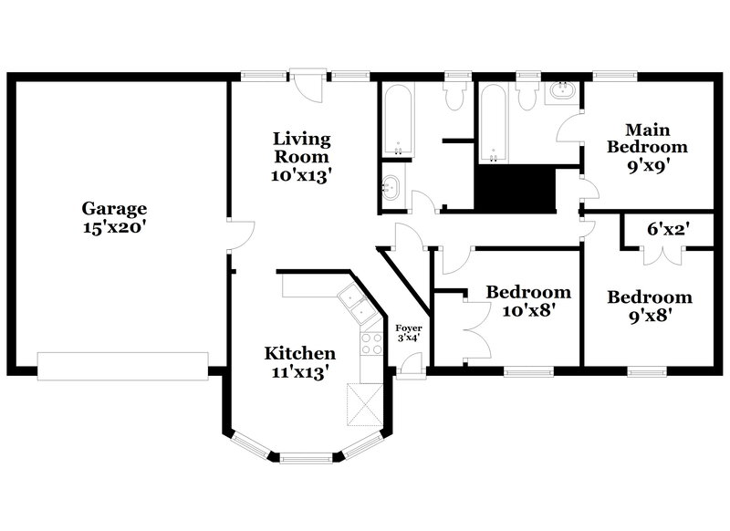 2,065/Mo, 10007 Nevada Ave Smyrna, TN 37167 Floor Plan View