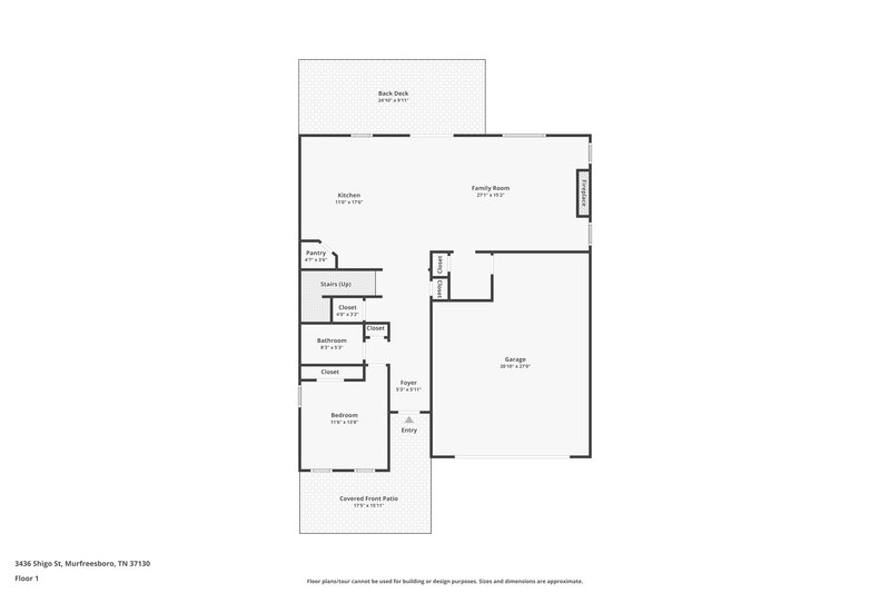 2,640/Mo, 3436 Shigo St Murfreesboro, TN 37130 Floor Plan View