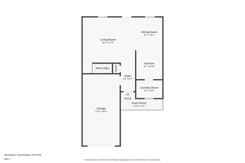 1,835/Mo, 109 Meigs Dr Murfreesboro, TN 37128 Floor Plan View