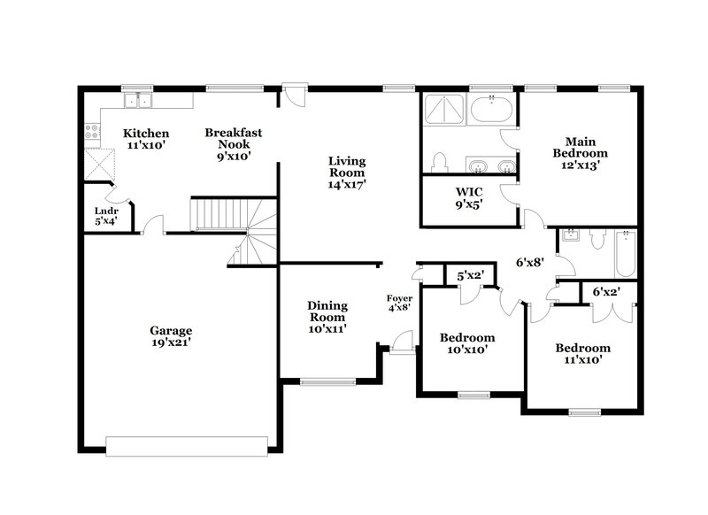 3,190/Mo, 2625 Weatherford St La Vergne, TN 37086 Floor Plan View