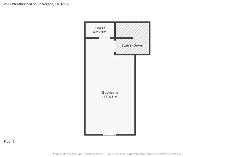 2,165/Mo, 2625 Weatherford St La Vergne, TN 37086 Floor Plan View 2