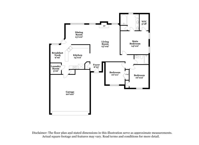 2,330/Mo, 6032 Bradford Hills Dr Nashville, TN 37211 Floor Plan View