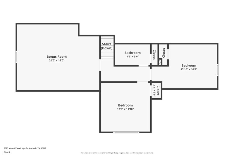 2,920/Mo, 3525 Mount View Ridge Dr Antioch, TN 37013 Floor Plan View 2
