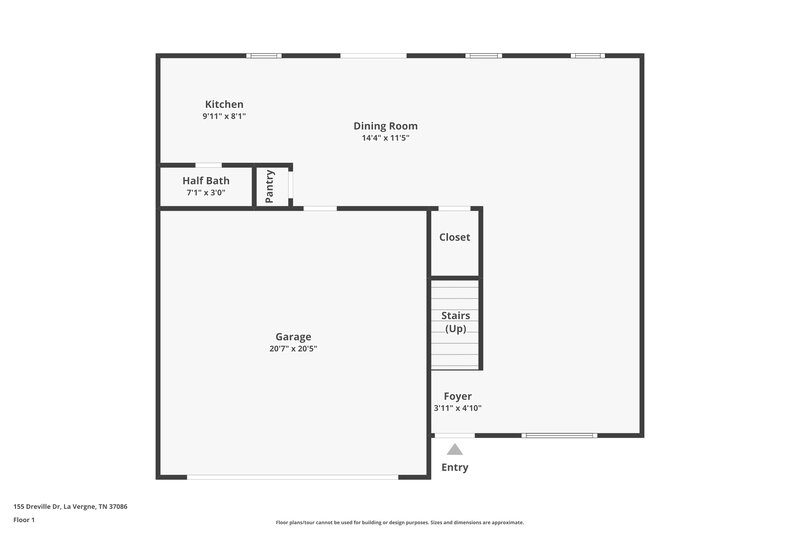 1,950/Mo, 155 Dreville Dr La Vergne, TN 37086 Floor Plan View