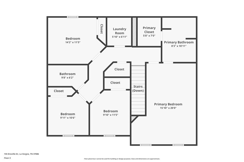 1,950/Mo, 155 Dreville Dr La Vergne, TN 37086 Floor Plan View 2
