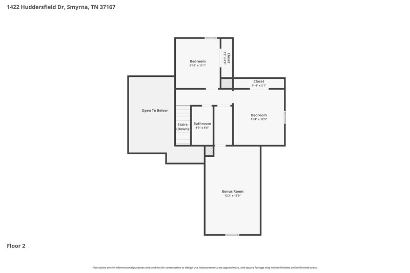 2,465/Mo, 1422 Huddersfield Dr Smyrna, TN 37167 Floor Plan View 2