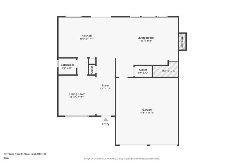 2,300/Mo, 1719 Eagle Trace Dr Mt Juliet, TN 37122 Floor Plan View