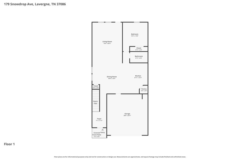 2,575/Mo, 179 Snowdrop Ave La Vergne, TN 37086 Floor Plan View