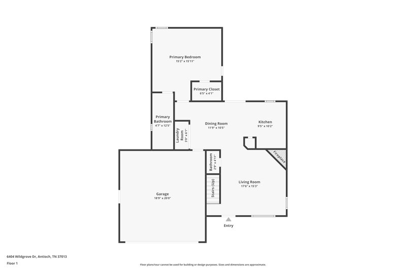 1,940/Mo, 6404 Wildgrove Dr Antioch, TN 37013 Floor Plan View