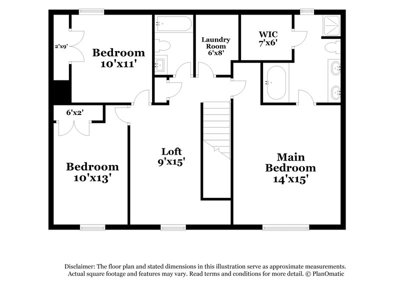 1,730/Mo, 4012 Shadowbrook Trl Antioch, TN 37013 Floor Plan View 2