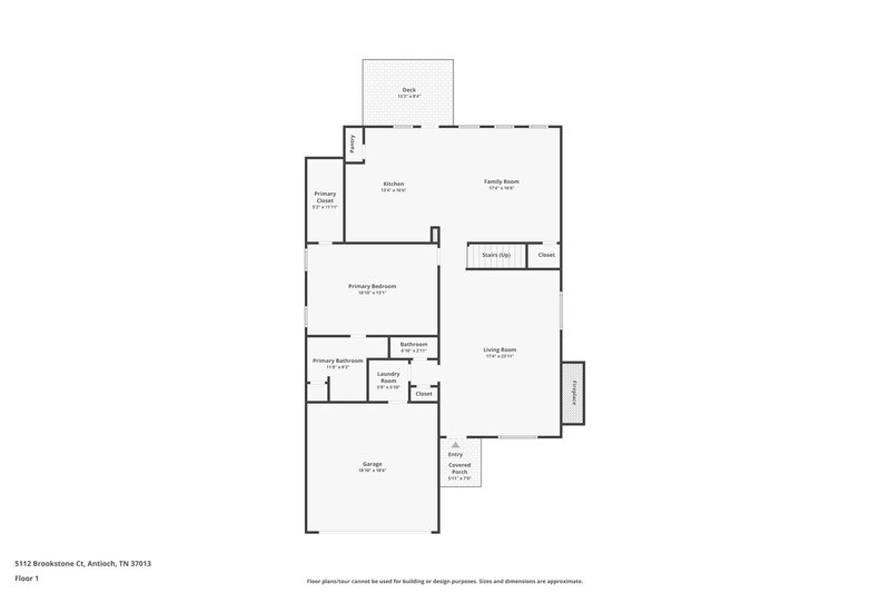 2,438/Mo, 5112 Brookstone Ct Antioch, TN 37013 Floor Plan View