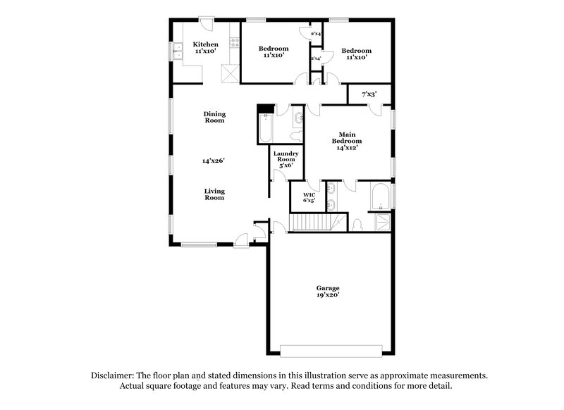 3,050/Mo, 5027 Hectare Ln La Vergne, TN 37086 Floor Plan View