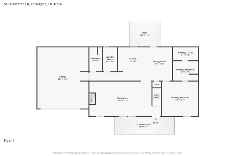 2,420/Mo, 515 Gammon Ln La Vergne, TN 37086 Floor Plan View