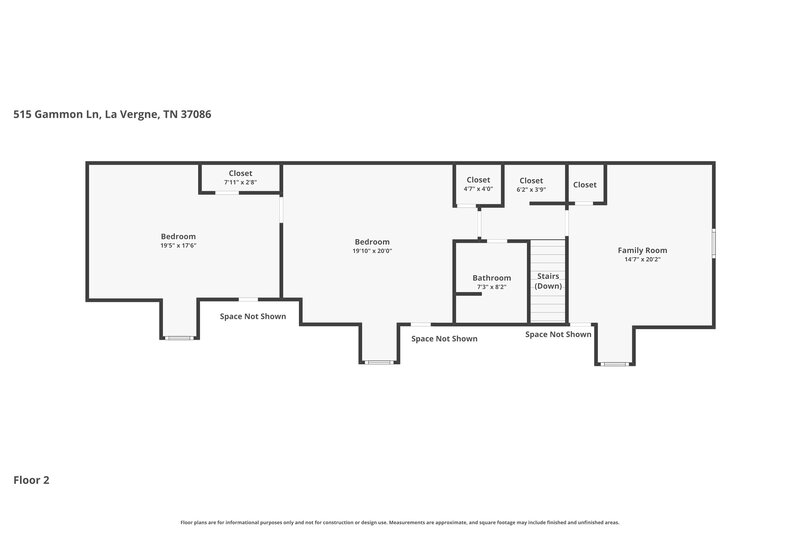 2,420/Mo, 515 Gammon Ln La Vergne, TN 37086 Floor Plan View 2