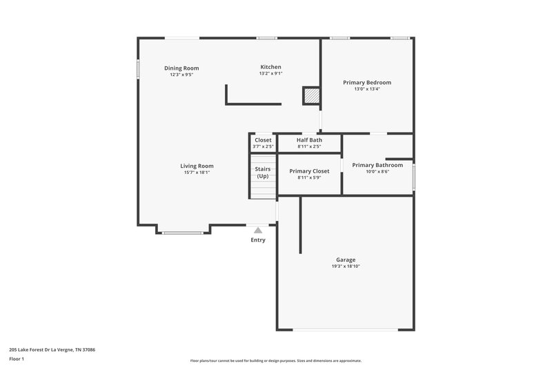 2,110/Mo, 205 Lake Forest Dr La Vergne, TN 37086 Floor Plan View