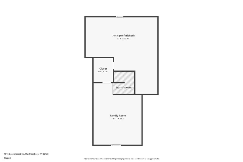 1,735/Mo, 1516 Beaconcrest Cir Murfreesboro, TN 37128 Floor Plan View 2