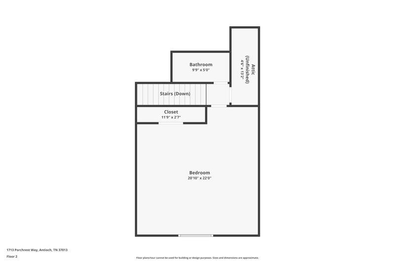 2,455/Mo, 1713 Porchrest Way Antioch, TN 37013 Floor Plan View 2