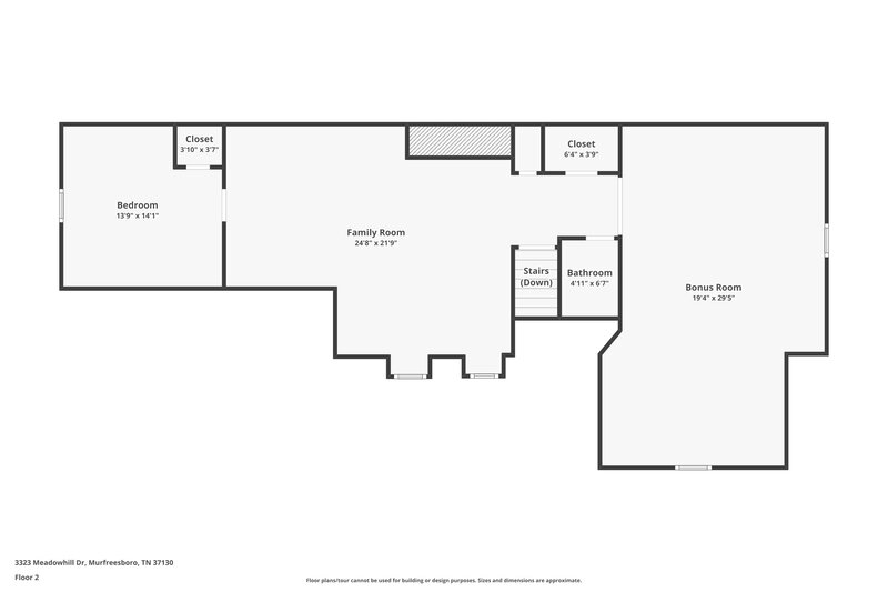 2,260/Mo, 3323 Meadowhill Dr Murfreesboro, TN 37130 Floor Plan View 2