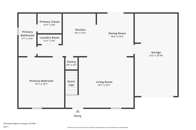 2,110/Mo, 725 Holland Ridge Dr La Vergne, TN 37086 Floor Plan View