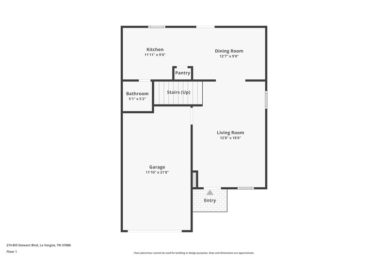 1,750/Mo, 274 Bill Stewart Blvd La Vergne, TN 37086 Floor Plan View