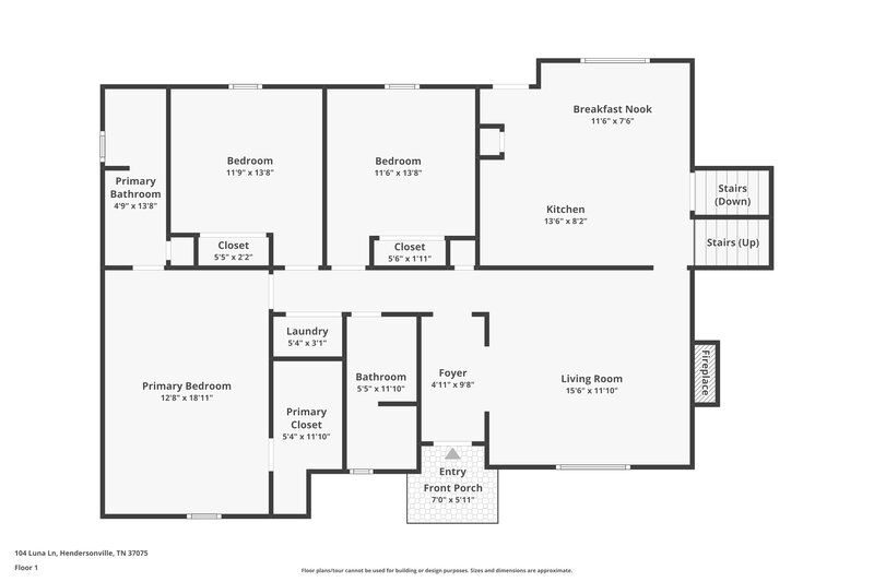 2,240/Mo, 104 Luna Ln Hendersonville, TN 37075 Floor Plan View 2