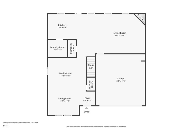 2,435/Mo, 3410 Juneberry Way Murfreesboro, TN 37128 Floor Plan View