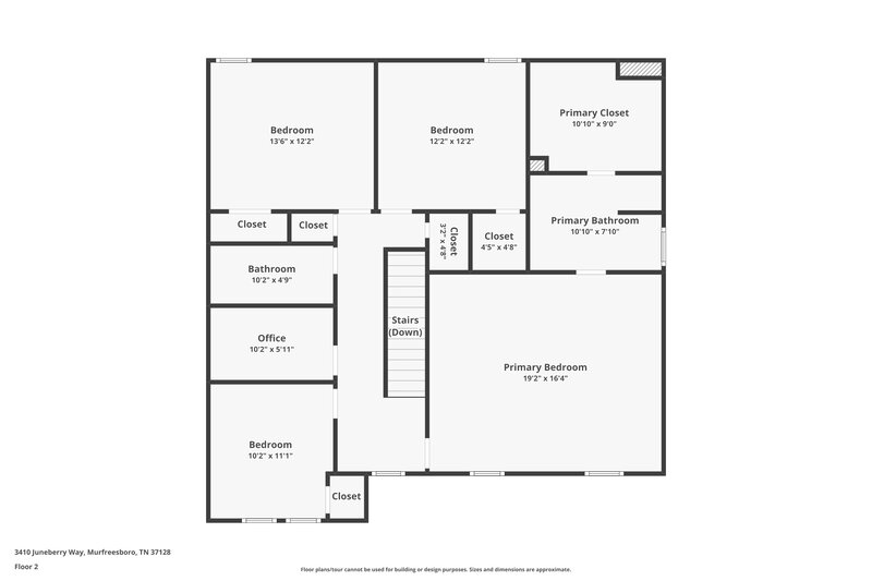 2,435/Mo, 3410 Juneberry Way Murfreesboro, TN 37128 Floor Plan View 2