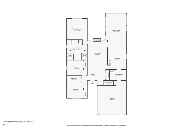 2,655/Mo, 2305 Leighton Way Spring Hill, TN 37174 Floor Plan View