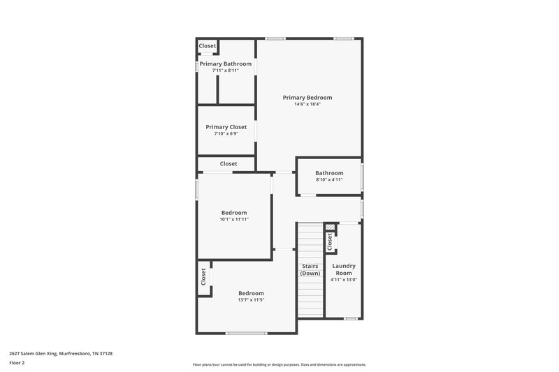 2,085/Mo, 2627 Salem Glen Crossing Murfreesboro, TN 37128 Floor Plan View 2
