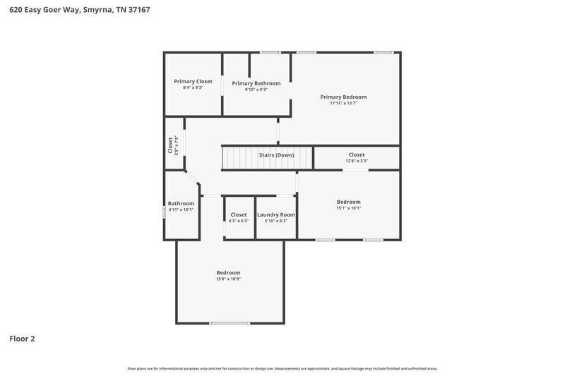 2,270/Mo, 620 Easy Goer Way Smyrna, TN 37167 Floor Plan View 2