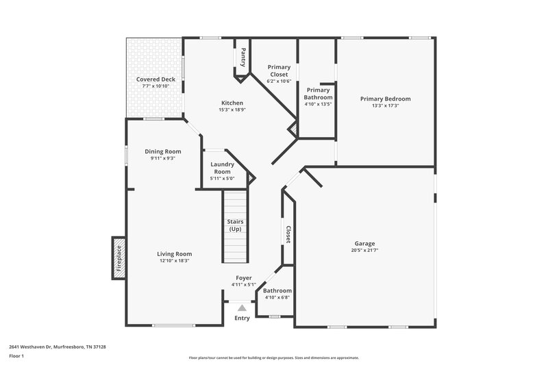 2,465/Mo, 2641 Westhaven Dr Murfreesboro, TN 37128 Floor Plan View