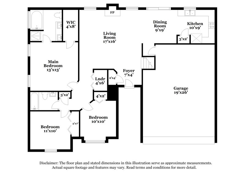 2,085/Mo, 4028 Kristen St Spring Hill, TN 37174 Floor Plan View 2